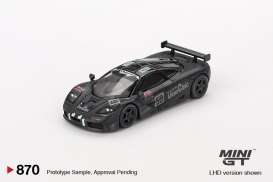 McLaren  - F1 GTR 1995 black - 1:64 - Mini GT - 00870-L - MGT00870lhd | Toms Modelautos