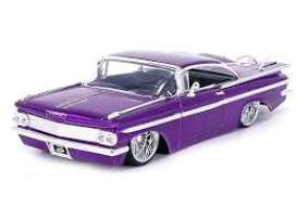 Chevrolet  - Impala 1959 pruple - 1:24 - Jada Toys - 34756 - jada34756 | Toms Modelautos