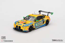 BMW  - M4 GT3 2024 yellow/blue - 1:43 - TrueScale - TSM430809 - TSM430809 | Toms Modelautos