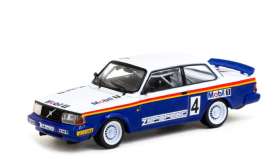 Volvo  - 240 Turbo 1987 white/blue - 1:64 - Tarmac - T64-050-87MAL04 - TC-T64-050-87MAL04 | Toms Modelautos