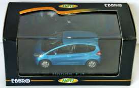 Honda  - Fit blue - 1:43 - Ebbro - 44106 - ebb44106 | Toms Modelautos