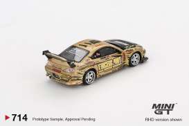 Nissan  - Silvia (S15) 1999 brown-gold - 1:64 - Mini GT - 00714-BL - MGT00714-BLrhd | Toms Modelautos