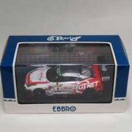 Nissan  - 2019 white/red - 1:43 - Ebbro - 45676 - ebb45676 | Toms Modelautos