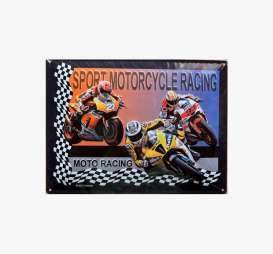 Tac Signs 3D  - Motorcycle brown/black/yellow - Tac Signs - IS19683 - tac3D19683RA | Toms Modelautos