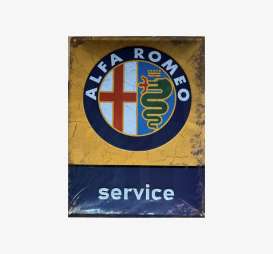 Tac Signs 3D Alfa Romeo - Service blue/yellow/red - Tac Signs - IS19706 - tacS3D19706RC | Toms Modelautos