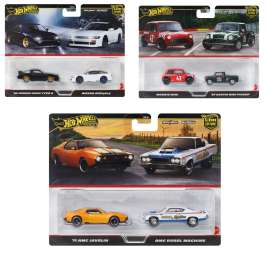 Assortment/ Mix  - Premium 2-packs various - 1:64 - Hotwheels - HBL96 - hwmvHBL96-979Q | Toms Modelautos