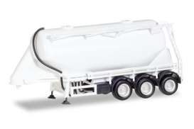 Trailer  - white - 1:87 - Herpa - 076821-002 - herpa076821-002 | Toms Modelautos