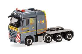 Mercedes Benz  - Arocs grey/orange/yellow - 1:87 - Herpa - H317047 - herpa317047 | Toms Modelautos