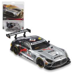 Mercedes Benz  - AMG GT3 Evo  2020 silver/black - 1:43 - Hotwheels - HMD44 - hwmvHMD44 | Toms Modelautos