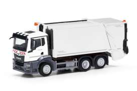 MAN  - TGS NN Faun Variopress white - 1:87 - Herpa - 319010 - herpa319010 | Toms Modelautos