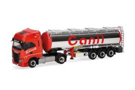 Iveco  - S-Way red/silver - 1:87 - Herpa - 319041 - herpa319041 | Toms Modelautos