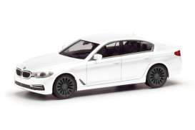 BMW  - 5 Limousine white - 1:87 - Herpa - 420372-002 - herpa420372-002 | Toms Modelautos