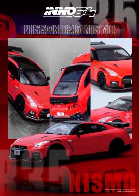 Nissan  - GT-R (R35) Nismo red - 1:64 - Inno Models - IN64-R35N-RED - IN64-R35N-RED | Toms Modelautos