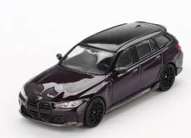 BMW  - M3 Touring (G81) 2024 violet - 1:64 - Mini GT - 00896-R - MGT00896rhd | Toms Modelautos