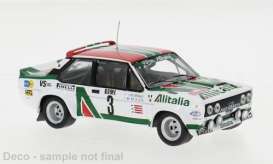 Fiat  - 131 Abarth 1979 white/red/green - 1:43 - IXO Models - RAC446A - ixRAC446A | Toms Modelautos