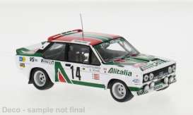 Fiat  - 131 Abarth 1979 white/red/green - 1:43 - IXO Models - RAC446B - ixRAC446B | Toms Modelautos