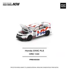 Honda  - Civic Type R white/red/blue - 1:64 - Pop Race Limited - PR640030 - PR640030 | Toms Modelautos