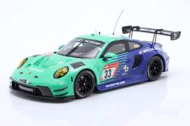 Porsche  - 911 GT3  2023 blue - 1:18 - IXO Models - LEGT18-23037A - ixLEGT18-23037A | Toms Modelautos