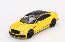 Bentley  - Flying 2023 yellow - 1:64 - Mini GT - 00955-R - MGT00955Rhd | Toms Modelautos