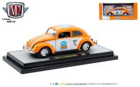 Volkswagen  - Beetle 1952 white/orange - 1:24 - M2 Machines - 40300-129B - M2-40300-129B | Toms Modelautos