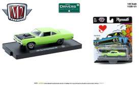 Plymouth  - Road Runner 1969 green - 1:64 - M2 Machines - 11228R121-Runner - M2-11228R121-Runner | Toms Modelautos