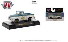 Ford  - Truck F-100 1956 white/blue - 1:64 - M2 Machines - 32600R84-1956 - M2-32600R84-1956 | Toms Modelautos