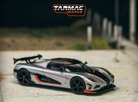 Koenigsegg  - Agera RS silver/black - 1:64 - Tarmac - T64G-TL005-MS - TC-T64G-TL005-MS | Toms Modelautos