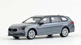 Skoda  - Superb 2023 grey - 1:43 - Abrex - 143AB-047CV - ab143AB-047CV | Toms Modelautos