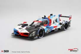 BMW  - M Hybrid 2024 white/blue/red - 1:18 - Top Speed - TS0569 - TS0569 | Toms Modelautos