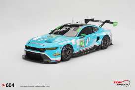 Ford Mustang - GT3 2024 white/blue - 1:18 - Top Speed - TS0604 - TS0604 | Toms Modelautos