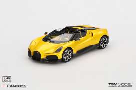 Bugatti  - W16 Mistral 2023 yellow - 1:43 - TrueScale - TSM430822 - TSM430822 | Toms Modelautos