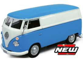 Volkswagen  - Samba Van blue/white - 1:43 - Cararama - 60358 - cara60358 | Toms Modelautos