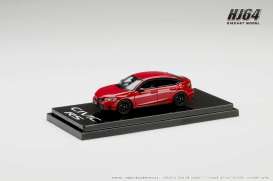 Honda  - Civic RS red metallic - 1:64 - Hobby Japan - HJ642046AR - HJ642046AR | Toms Modelautos