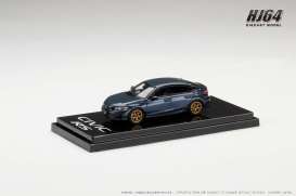 Honda  - Civic RS blue pearl - 1:64 - Hobby Japan - HJ642046BBL - HJ642046BBL | Toms Modelautos