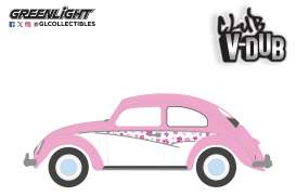 Volkswagen  - Beetle 1950 pink/white - 1:64 - GreenLight - 36120A - gl36120A | Toms Modelautos