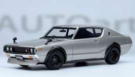 Nissan  - Skyline 2000 GT-R  silver - 1:18 - AutoArt - 77466 - autoart77466 | Toms Modelautos