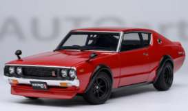 Nissan  - Skyline 2000 GT-R  red - 1:18 - AutoArt - 77468 - autoart77468 | Toms Modelautos