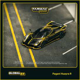 Pagani  - Huayra R black/silver - 1:64 - Tarmac - T64G-TL035-MBS - TC-T64G-TL035-MBS | Toms Modelautos