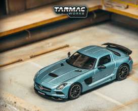 Mercedes Benz  - SLS AMG Coupé Black Series blue - 1:64 - Tarmac - T64G-TL027-MB - TC-T64G-TL027-MB | Toms Modelautos