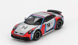 Porsche  - 911 2024 red/blue/silver - 1:64 - Mini GT - 00964-L - MGT00964Lhd | Toms Modelautos