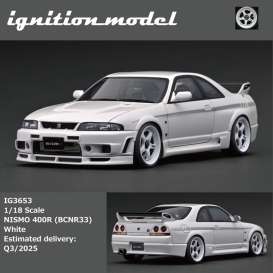   -  Nismo 400R (BCNR33) white - 1:18 - Ignition - IG3653 - IG3653 | Toms Modelautos