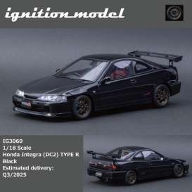 Honda  - Integra (DC2) Type R black - 1:18 - Ignition - IG3060 - IG3060 | Toms Modelautos