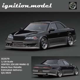   - VERTEX JZX100 MARK-II black/gun - 1:18 - Ignition - IG3579 - IG3579 | Toms Modelautos