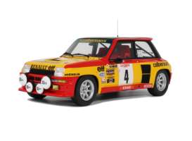 Renault  - 5 Turbo 1980 red/yellow - 1:12 - OttOmobile Miniatures - G087 - ottoG087 | Toms Modelautos