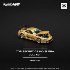   - Top Secret GT300 Supra gold - 1:64 - Pop Race Limited - PR640229 - PR640229 | Toms Modelautos