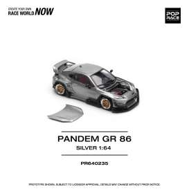   - Pandem GR86 silver - 1:64 - Pop Race Limited - PR640235 - PR640235 | Toms Modelautos