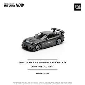 Mazda  - RX7 gun metal - 1:64 - Pop Race Limited - PR640255 - PR640255 | Toms Modelautos