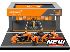 McLaren  - MCL38 2024 orange/black - 1:43 - Bburago - 38451N - bura38451N | Toms Modelautos