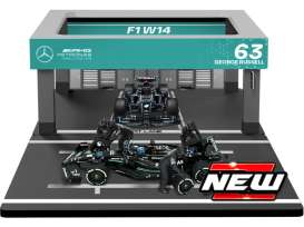 Mercedes Benz AMG - W14 2023 turquoise/black - 1:43 - Bburago - 38452R - bura38452R | Toms Modelautos