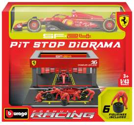 Ferrari  - SF-24 2024 red - 1:43 - Bburago - 36862L - bura36862L | Toms Modelautos